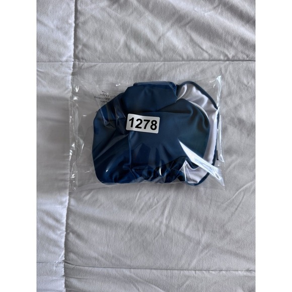 Victorias Secret Twist Front Strapless Large Bandeau Swim Bikini Top Blue - Picture 5 of 6